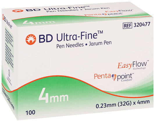 BD UltraFine Pen Needle 32G 4mm 100pk