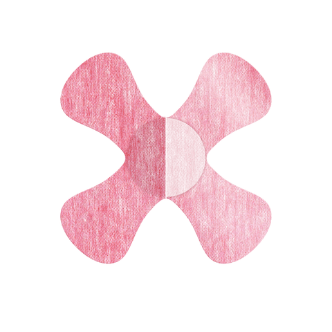 NJaP CGM Patches X-Mini Air Pink 20 pack