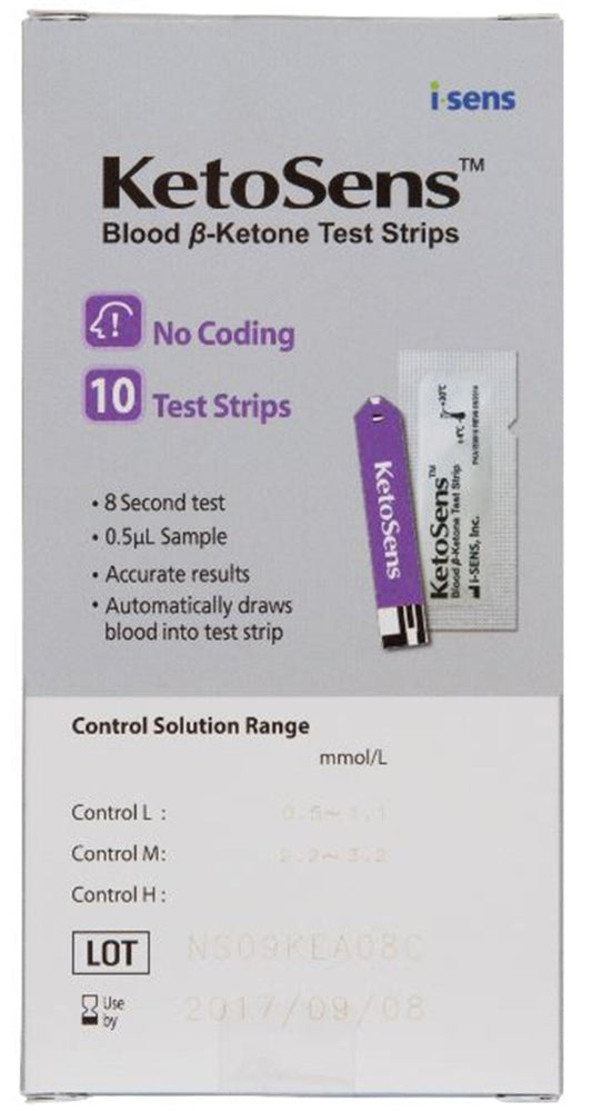 KetoSens Ketone Test Strips 10pk