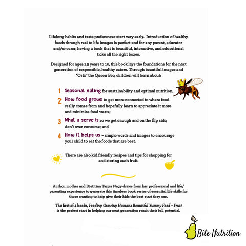 Beautiful Yummy Food: Fruit children's book - back cover