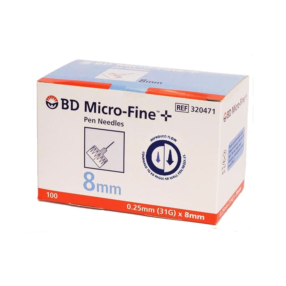 BD Microfine Pen Needle 31G 8mm 100pk